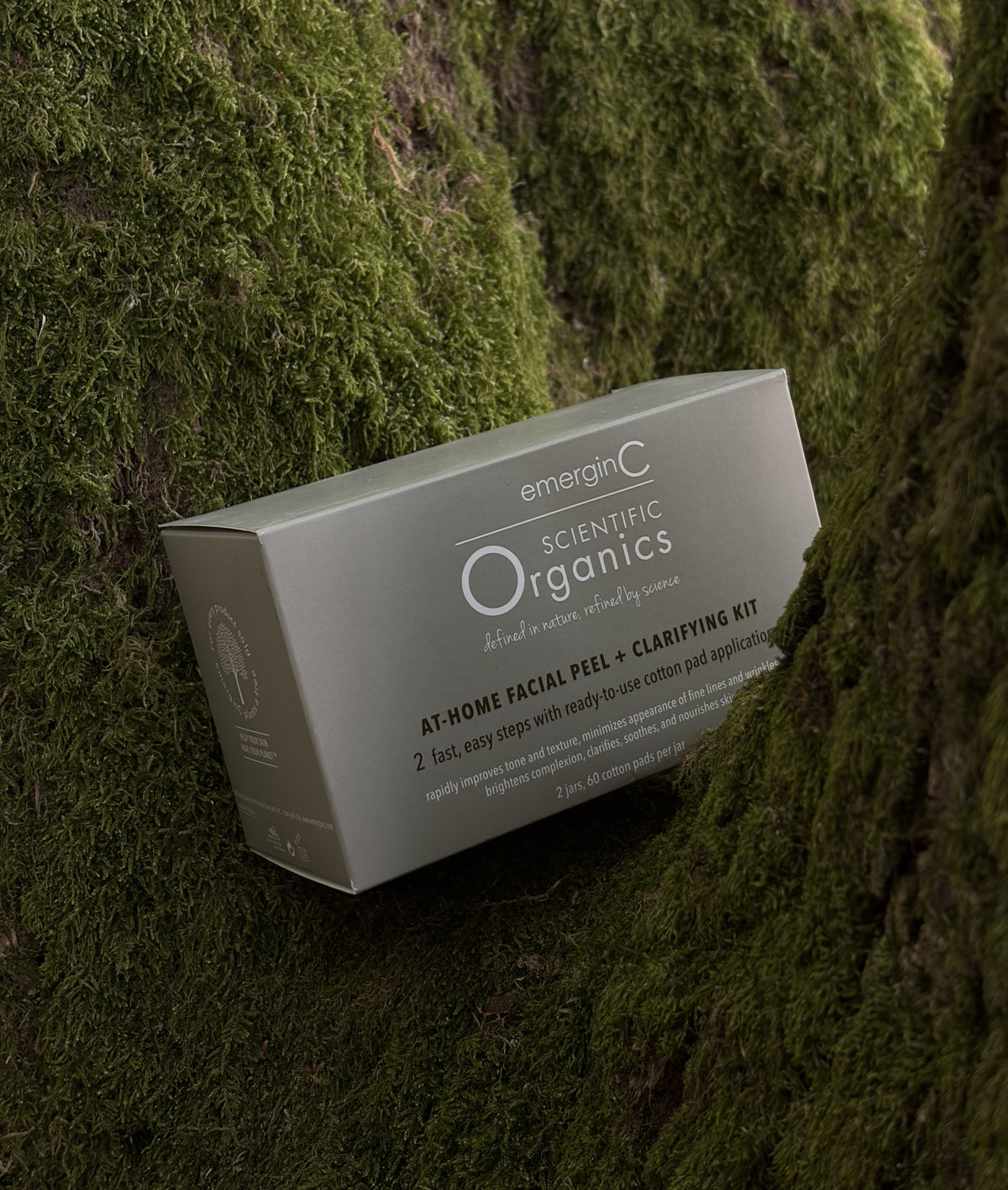emerginC Scientific Organics At-Home Facial Peel en Clarifying Kit