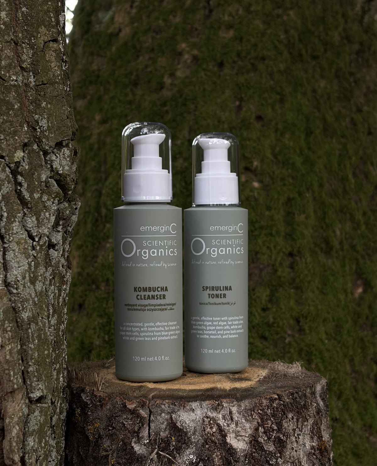 emerginC Scientific Organics Kombucha Cleanser met Spirulina Toner 120 ml