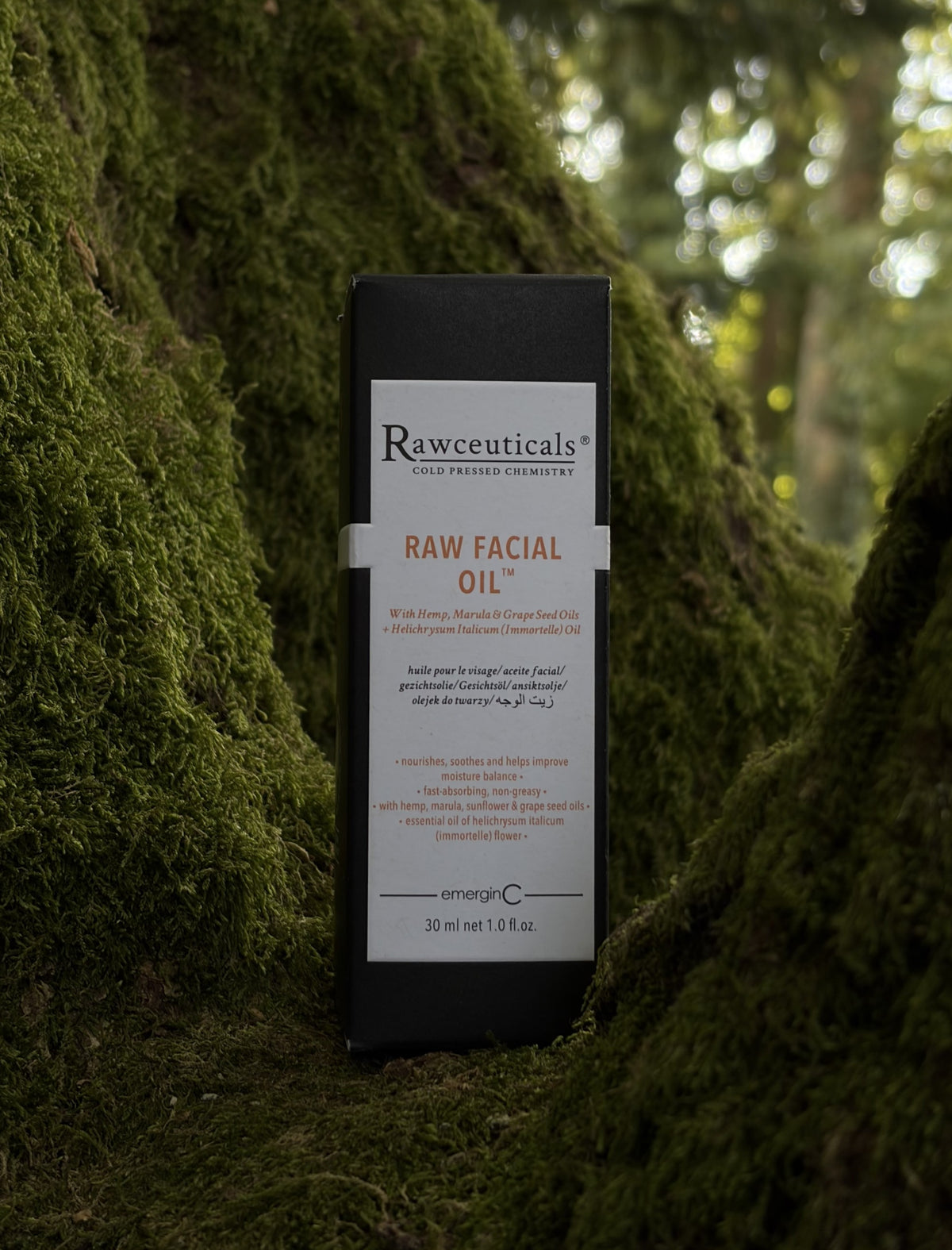 emerginC RAW FACIAL OIL 30 ml met verpakking