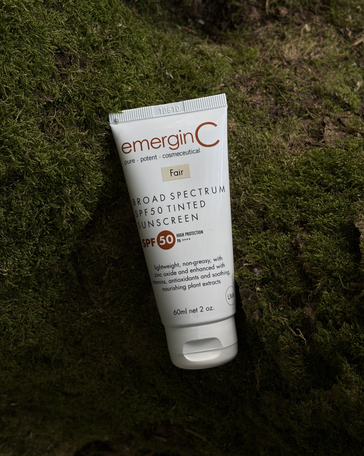 emerginC Sun SPF 50+ Tinted Fair 60 ml minerale zonbescherming