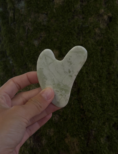 Natuurlijke Jade Gua Sha voor gezichtsmassage