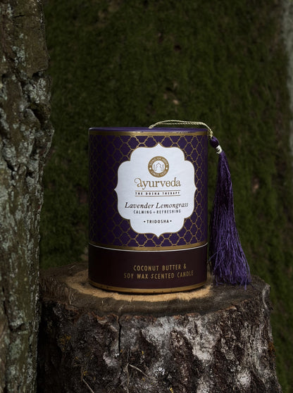 Ayurvedische geurkaars Tridosha | Lavendel & Citroengras